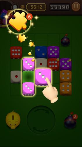 Dice Jigsaw Puzzle Скриншот 2