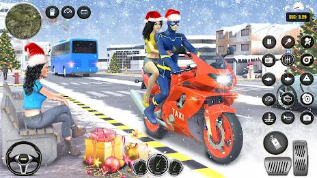 Superhero Bike Taxi Bike Games Скриншот 4