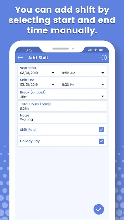 Work Log - Work Hours Tracking Скриншот 1