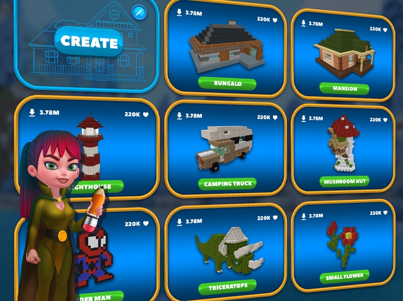 Schermata RealmCraft 3D Mine Block World 1