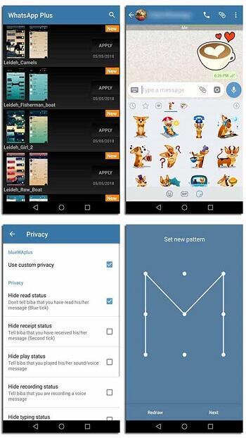 Blue WhatsApp Plus應用截圖第1張