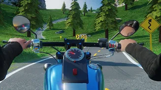Motorcycle Long Road Trip Game Captura de tela 1
