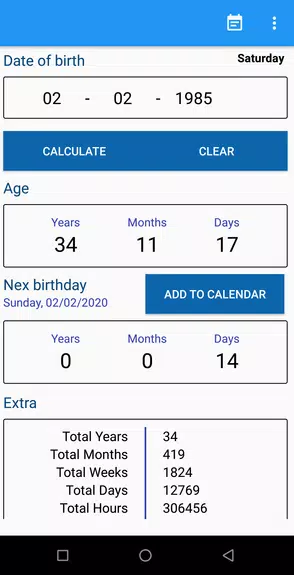 Age Calculator Скриншот 1