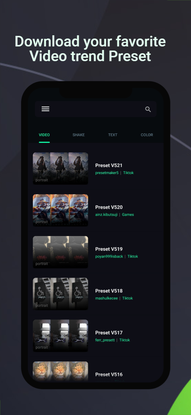 Alight Motion Preset Скриншот 2