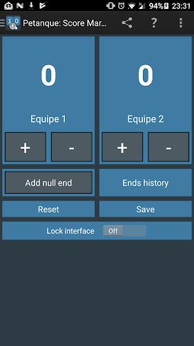 Petanque: Score Marker Screenshot 1