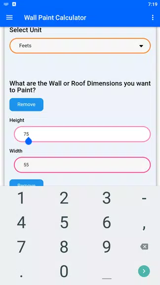 Wall Paint Calculator Captura de tela 2
