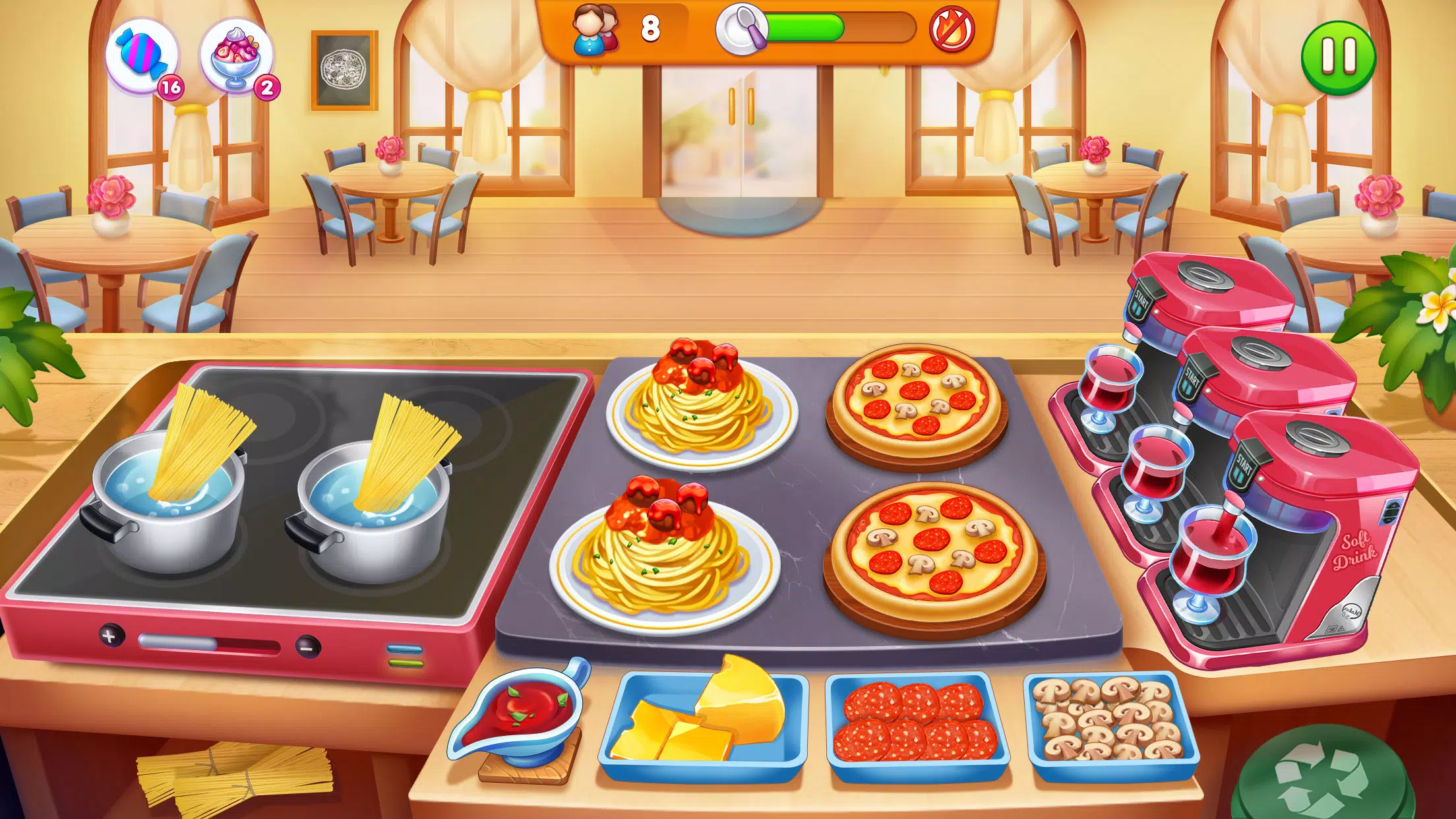 Cooking Restaurant Food Games Schermafbeelding 2
