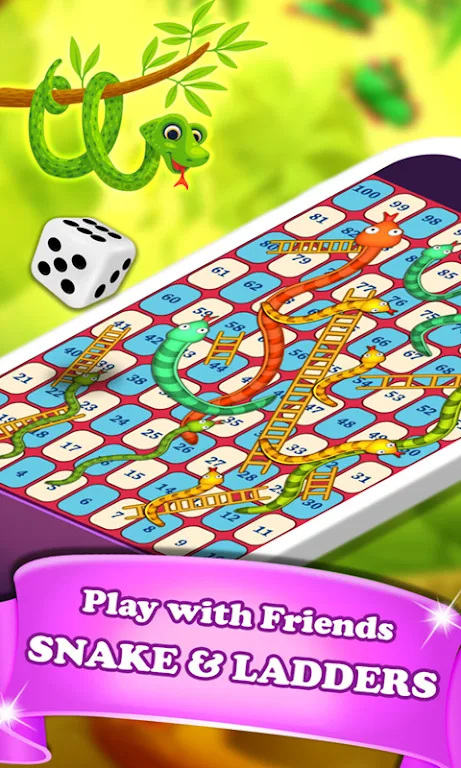 Snakes and Ladders Dice Game Скриншот 2