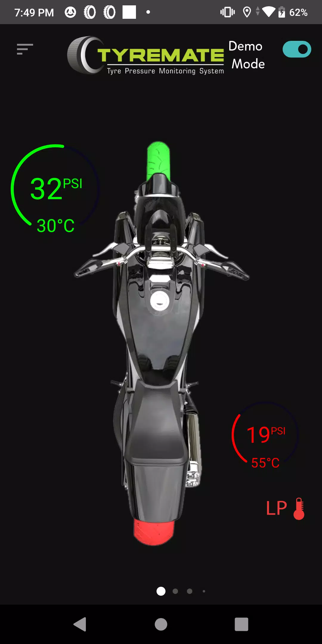 Tyremate TPMS for 2 wheelers Captura de pantalla 2