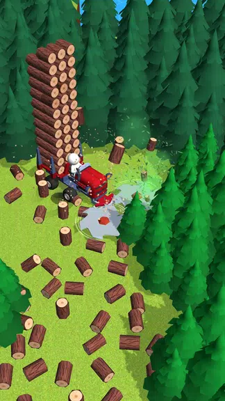 Lumber Harvest: Tree Cutting Ekran Görüntüsü 1
