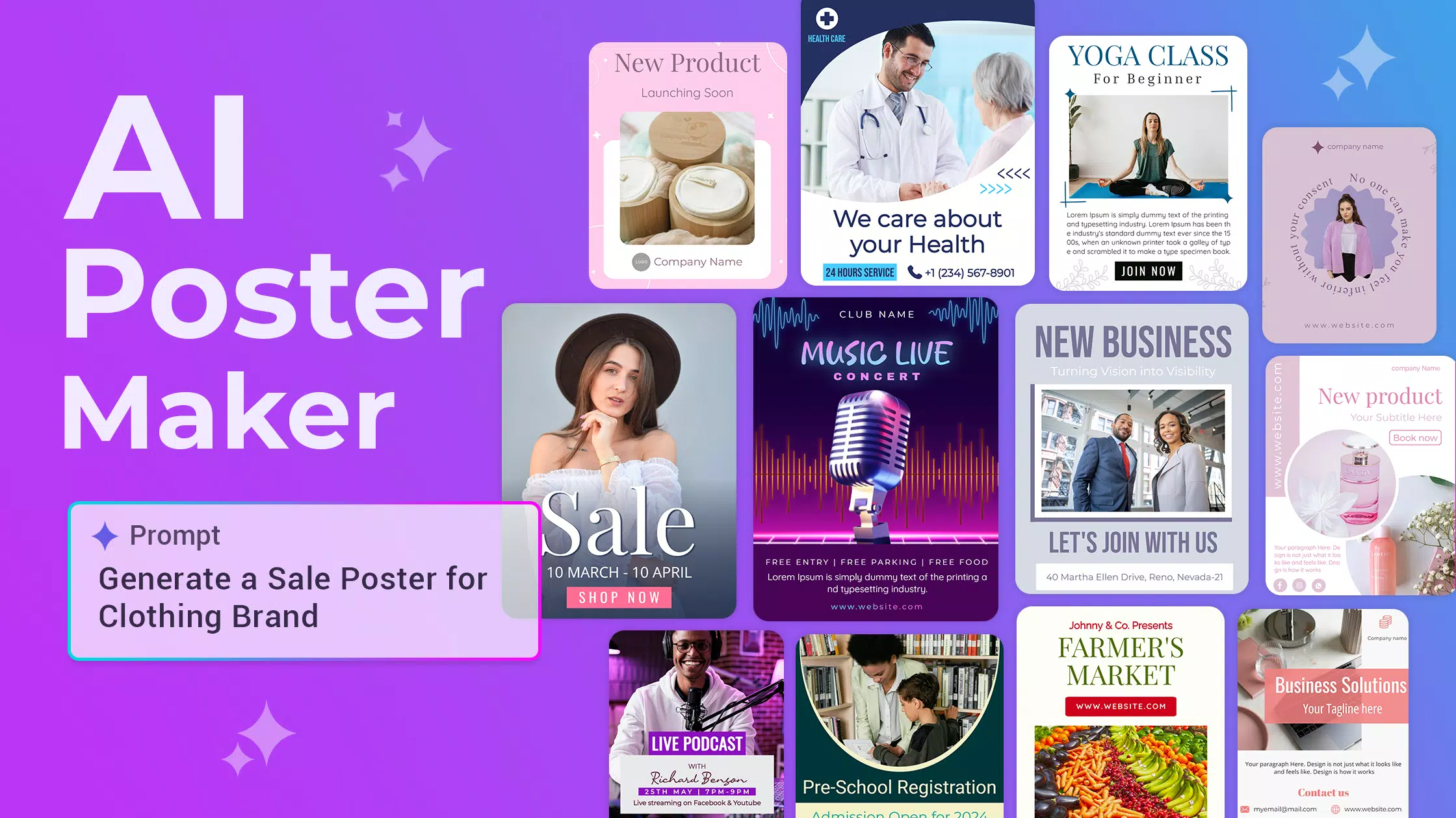 Poster Maker AI flyer maker Screenshot 1
