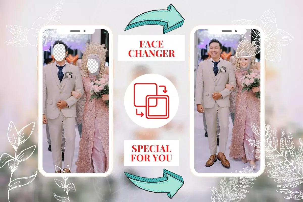 Hijab Couple Bridal Editor Скриншот 1