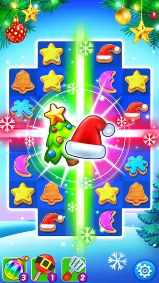 Christmas Cookie: Match 3 Game Скриншот 1