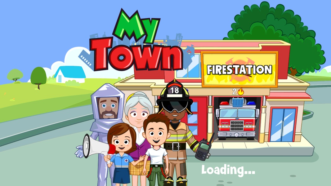 My Town : Fire station Rescue Скриншот 1