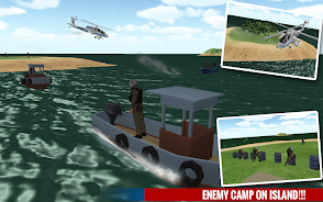 Police Boat Shooting Games 3D Скриншот 2