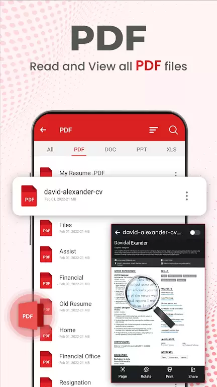 Document Reader PDF Reader ဖန်သားပြင်ဓာတ်ပုံ 2