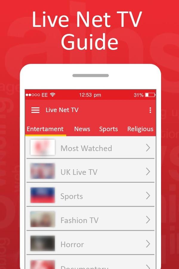 Live Net TV Streaming Guide ภาพหน้าจอ 2