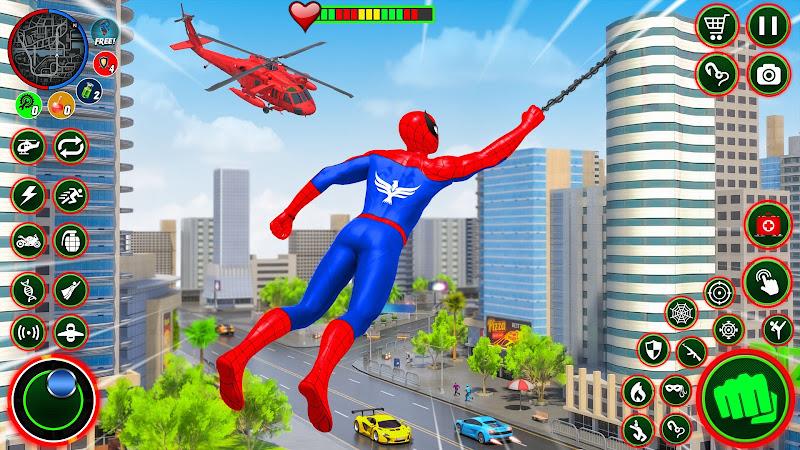 Gangster Crime Rope Hero City Скриншот 1