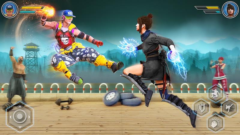 Fighting games: Karate Kung Fu Tangkapan skrin 1