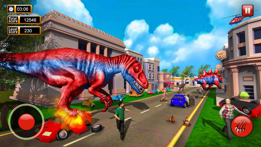 Dinosaur Games City Rampage Скриншот 2