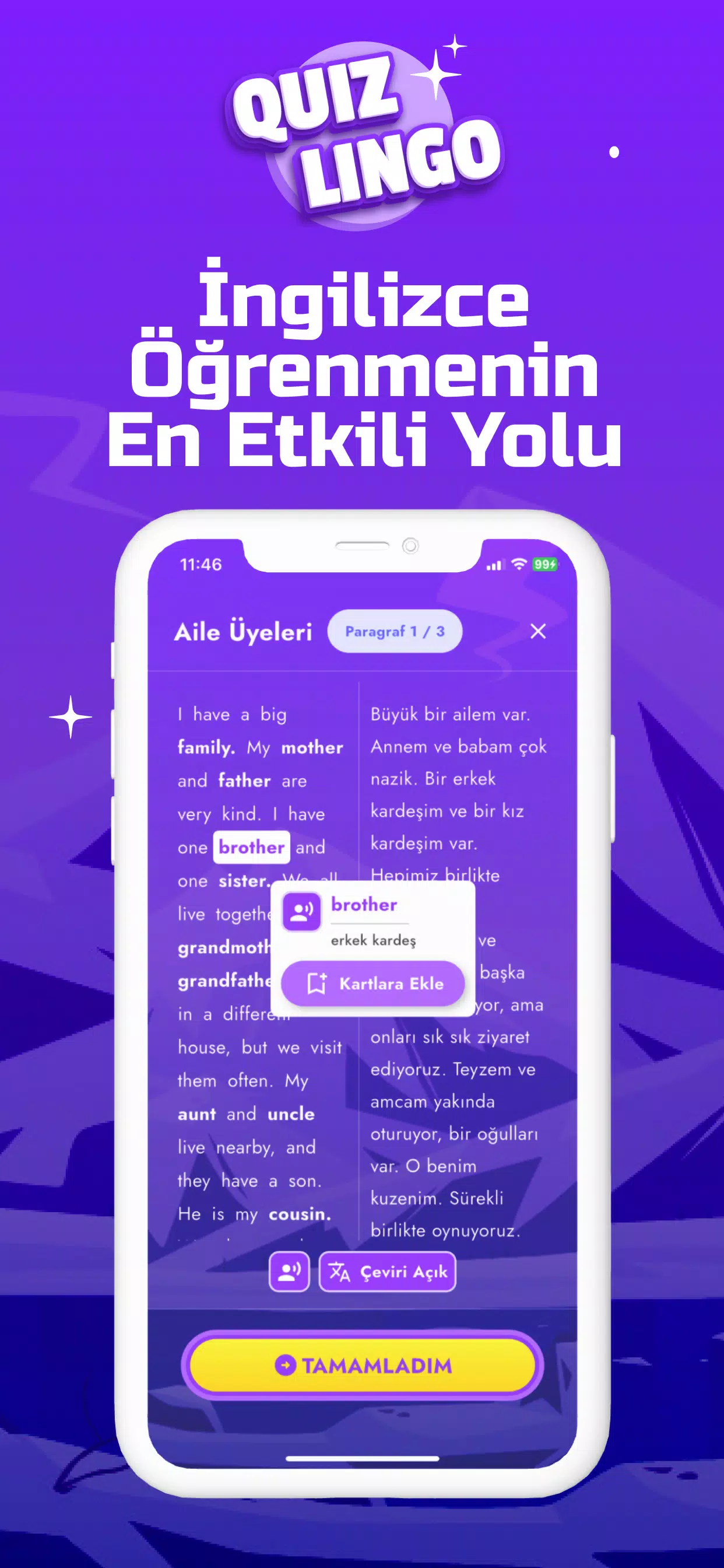 Quizlingo - İngilizce Öğren Скриншот 1