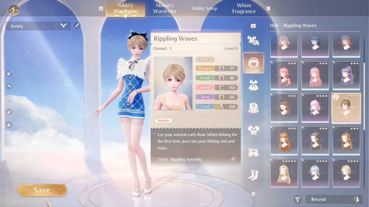 Simple Hairstyle Selection