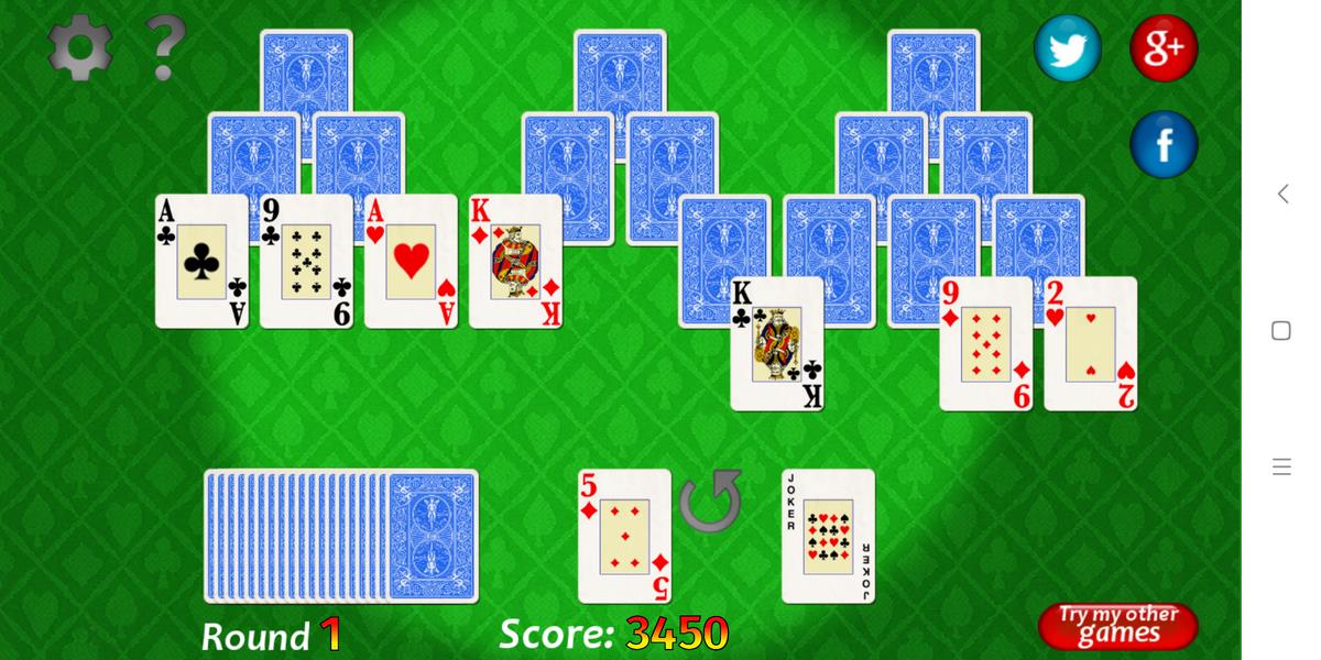 Vegas Solitaire TriPeaks Скриншот 2