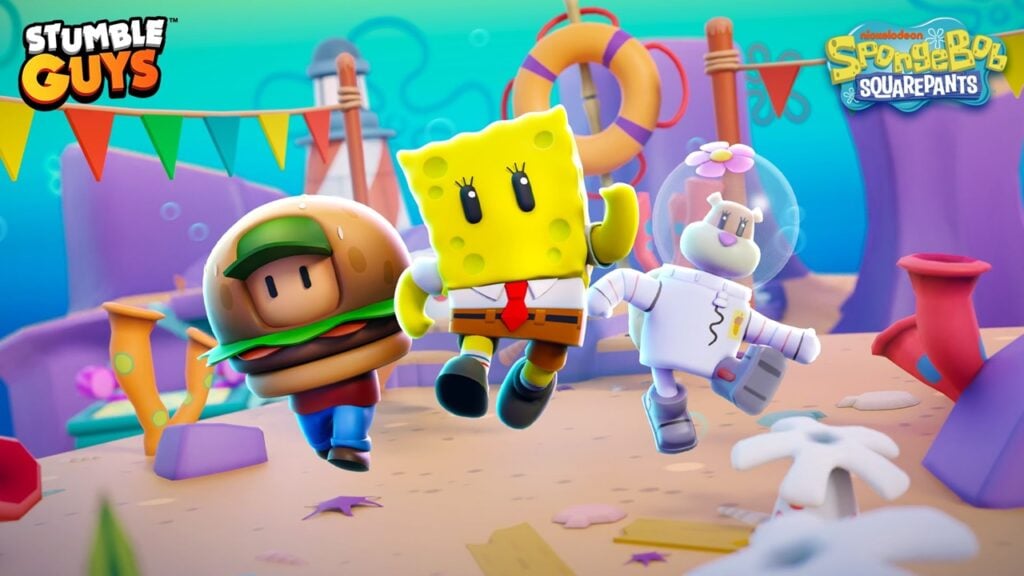スポンジ・ボブが友達、マップ、モードとともに スタンブルガイズ (Stumble Guys) に戻る