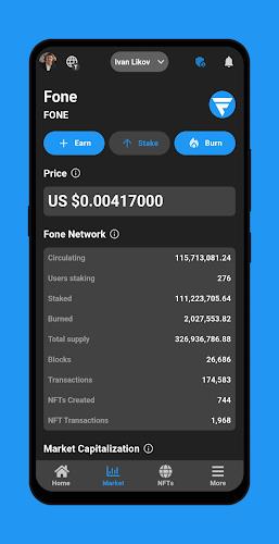 Fone Network AI, Earning, NFTs Zrzut ekranu 2