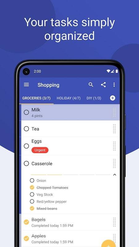 Tasks: to do list & planner Скриншот 1