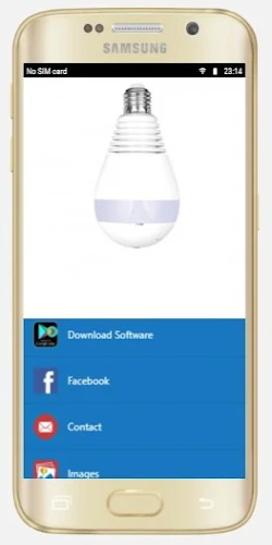Bulb Camera Panoramic CCTV 360 Скриншот 1