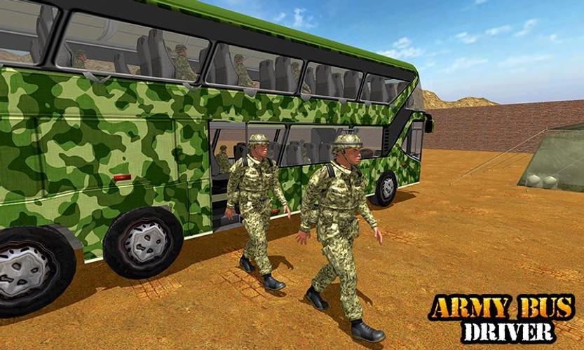 Army Bus Transporter Coach Fun Скриншот 4