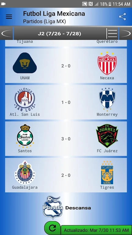 SoccerLair Mexican Leagues স্ক্রিনশট 3