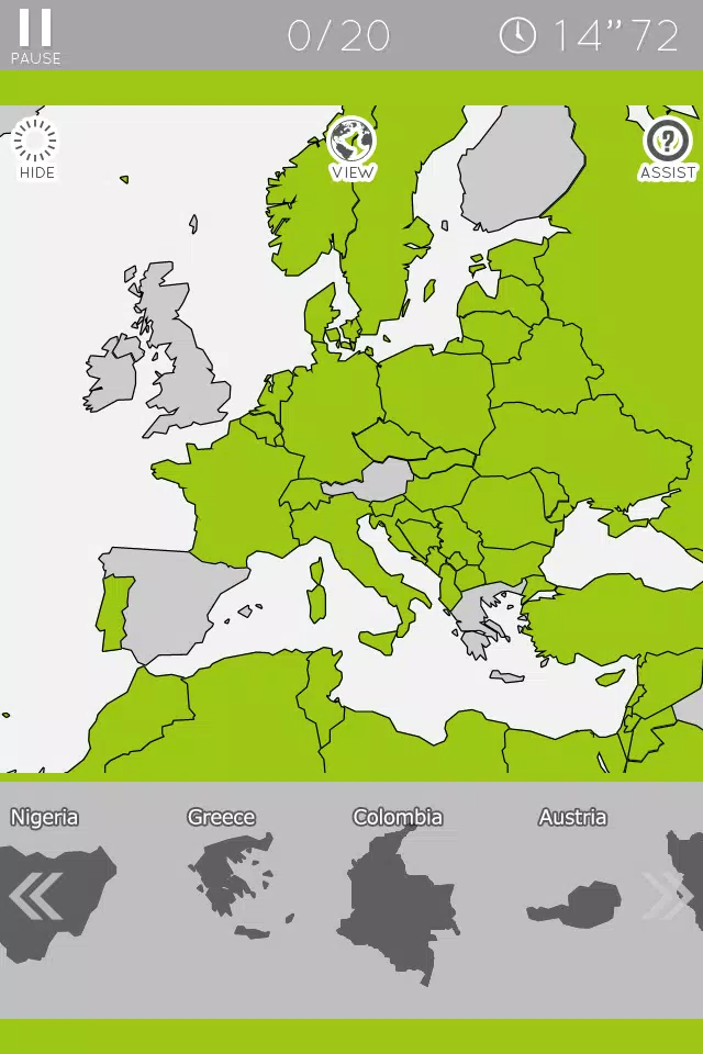 E. Learning World Map Puzzle Скриншот 4