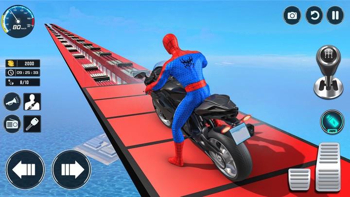 Superhero Bike Stunt Games GT Ekran Görüntüsü 1