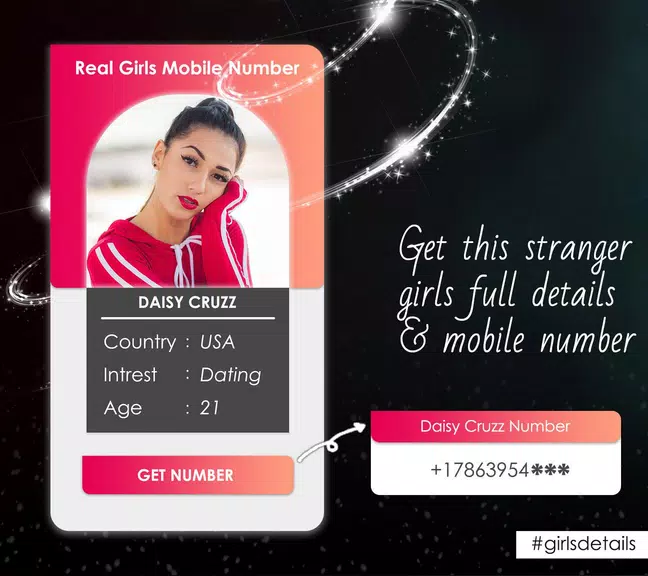 Girls Mobile Number (Girlfriend Calling Prank)應用截圖第4張