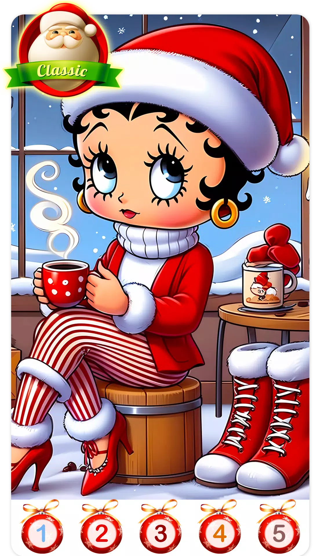 Christmas Santa Family Color Tangkapan skrin 3