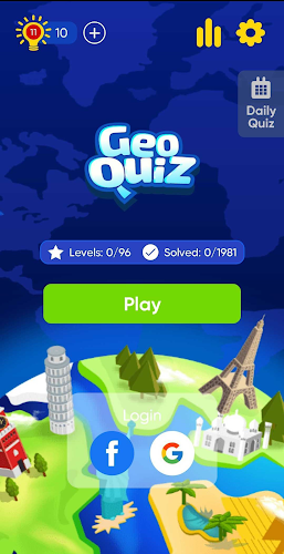 Geo Quiz: World Geography, Map Ảnh chụp màn hình 1