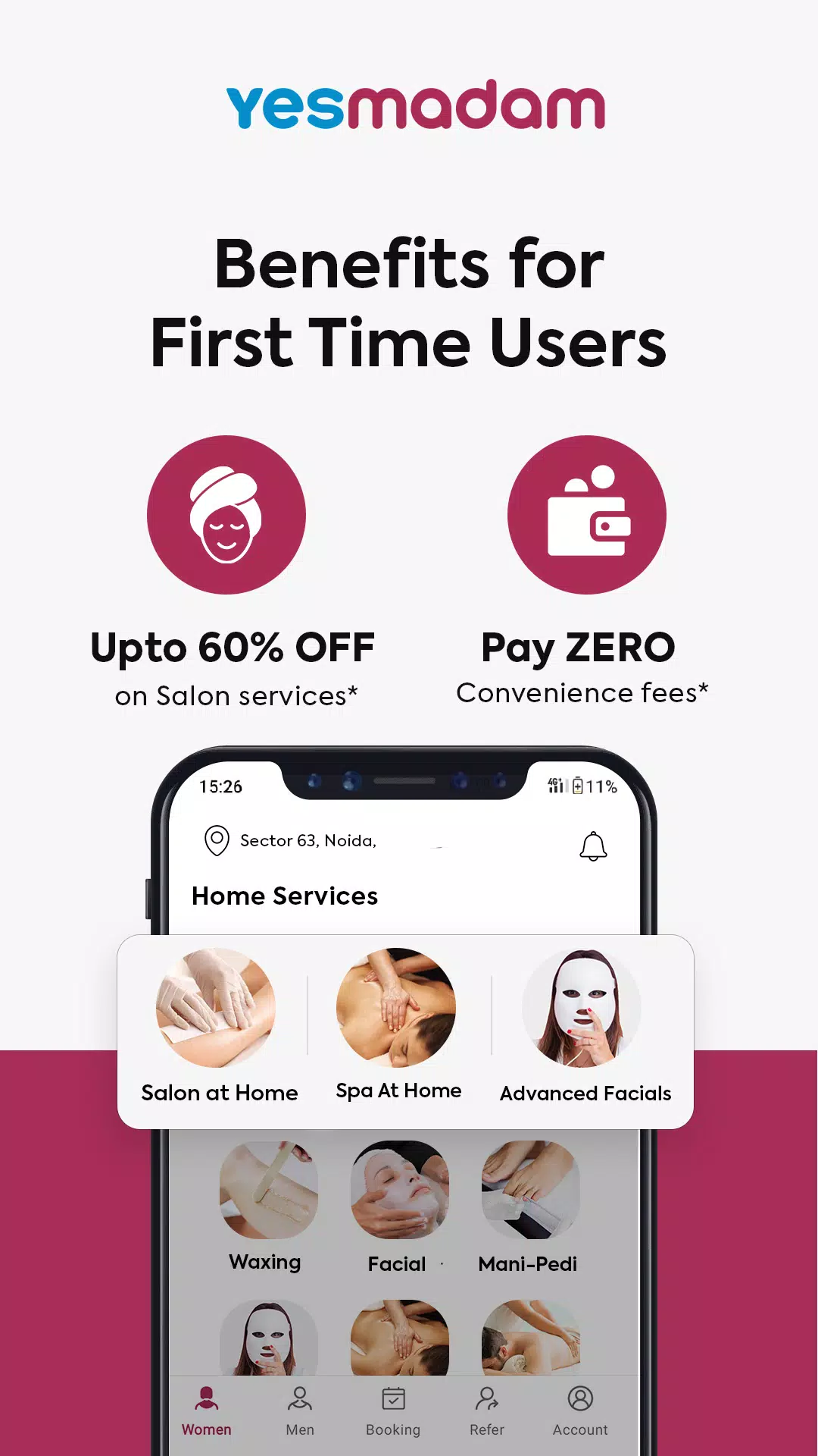 Yes Madam - Salon at Home Screenshot 3