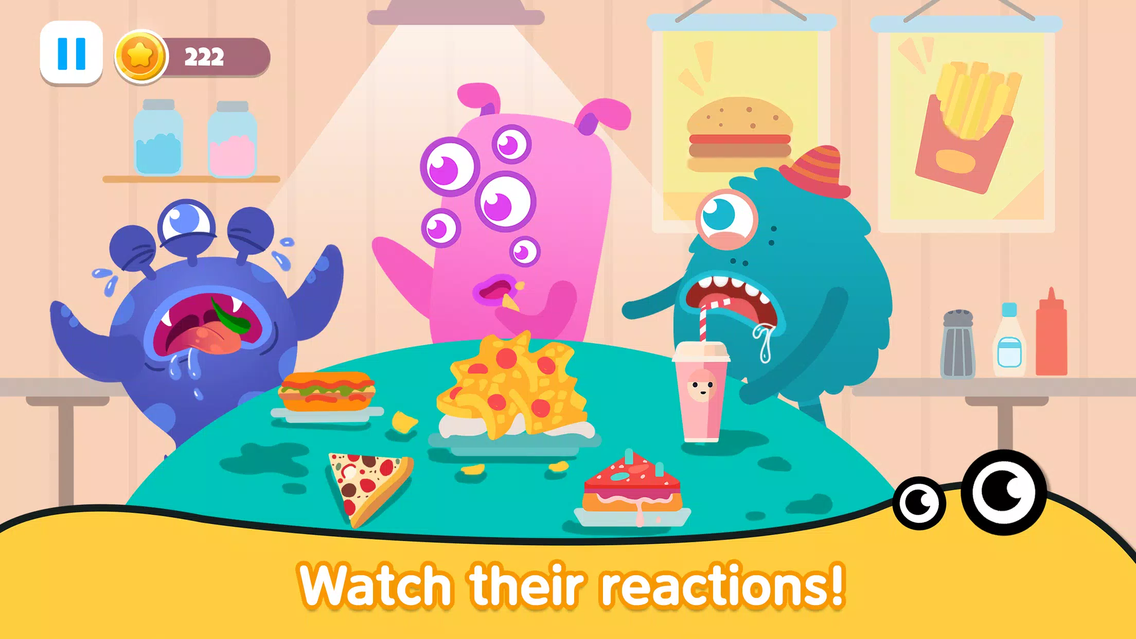 Kitchen monster games for kids स्क्रीनशॉट 3