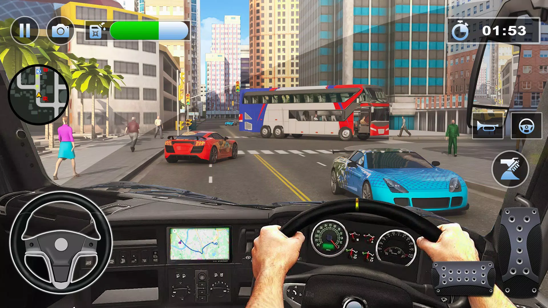 Bus Driving Simulator PVP Game Скриншот 1