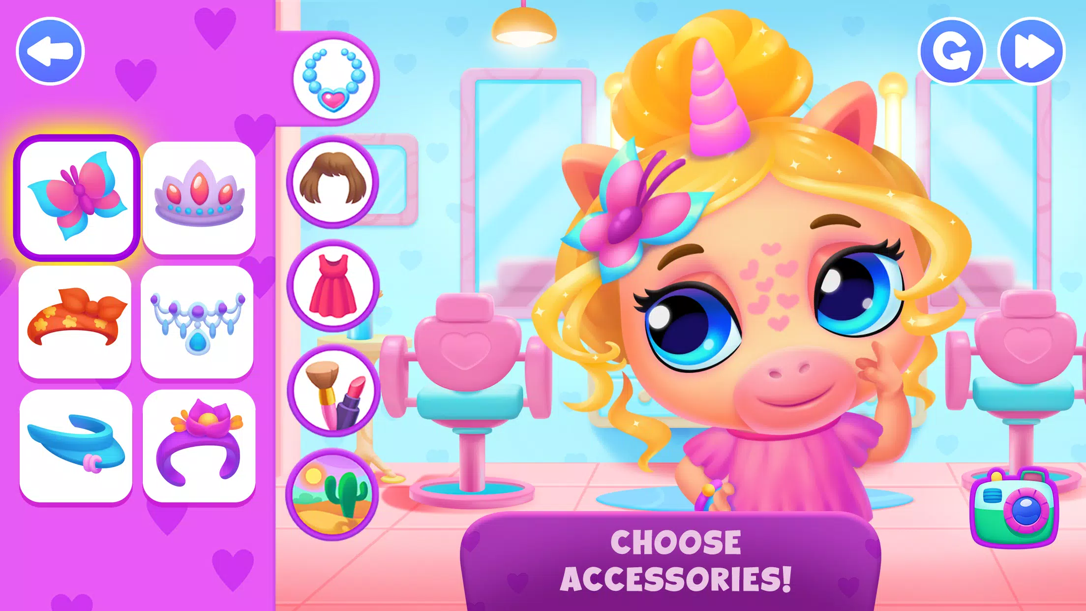 Unicorn Dress up games kids Скриншот 2