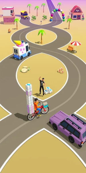 Paperboy Ticket Delivery Game Скриншот 2