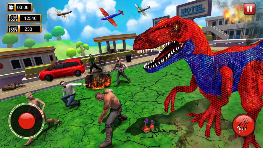 Dinosaur Games City Rampage Скриншот 1