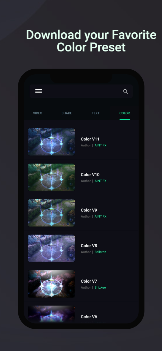Alight Motion Preset Скриншот 3