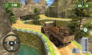 Offroad US Army Truck Driving Ekran Görüntüsü 4