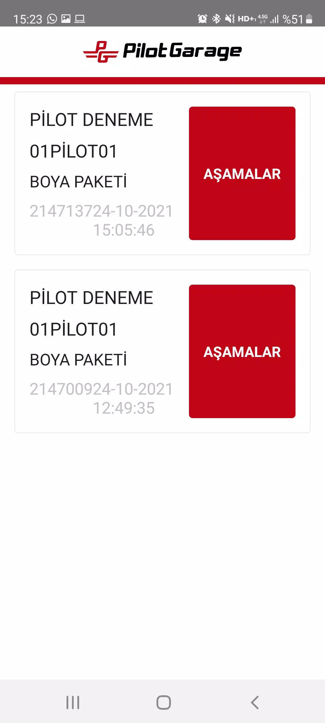 Pilotgarage Usta Uygulaması スクリーンショット 2