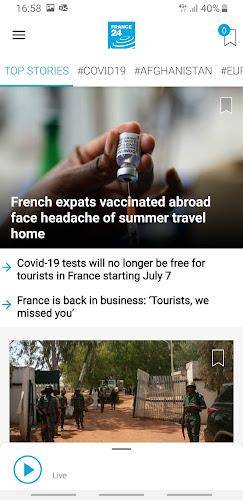FRANCE 24 - Info et actualités स्क्रीनशॉट 1