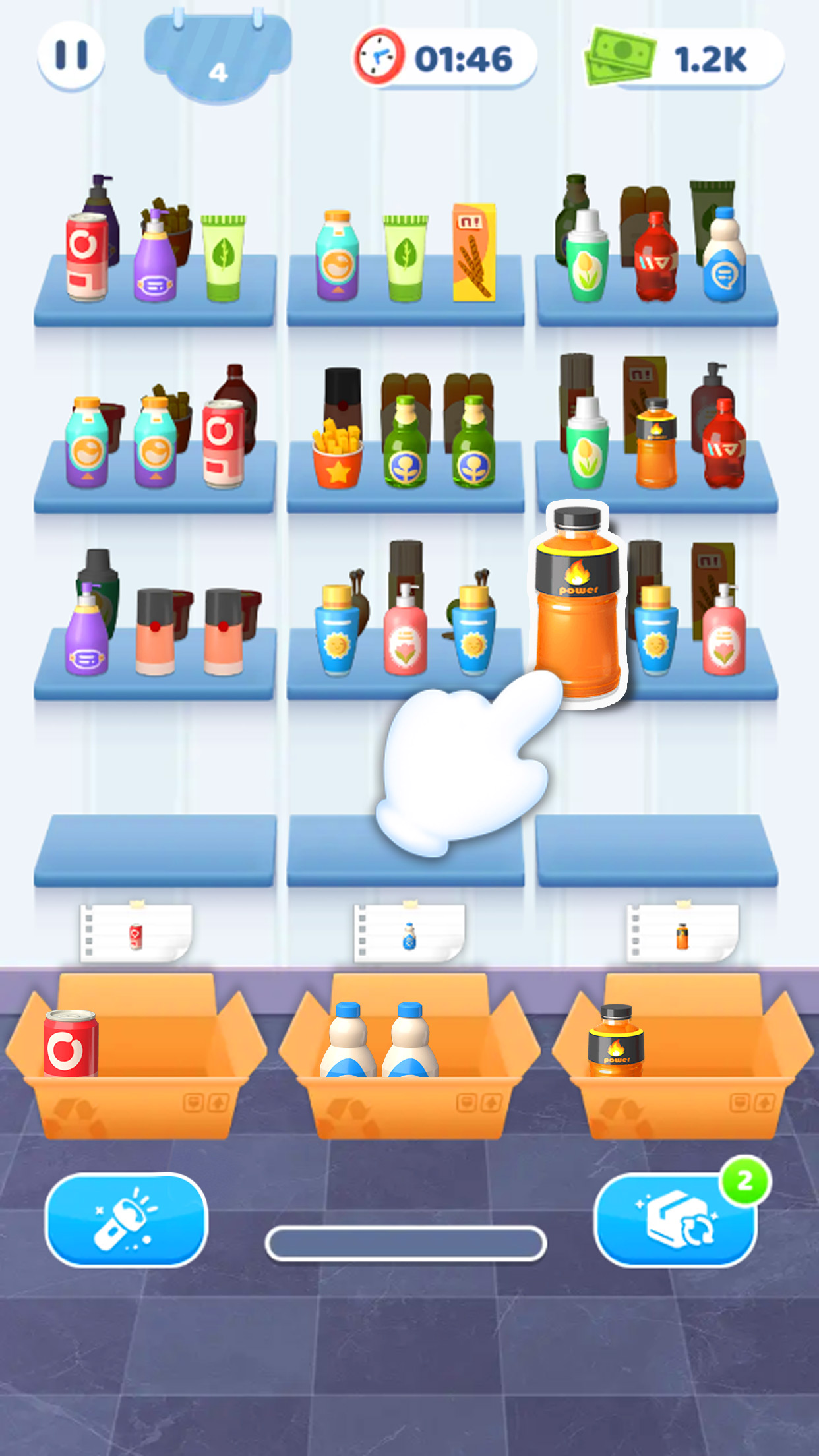Shelf Sort: Goods Sort & Pack ဖန်သားပြင်ဓာတ်ပုံ 4