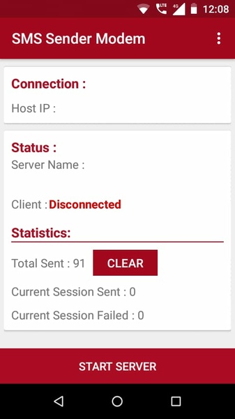 SMS Sender Modem ภาพหน้าจอ 1